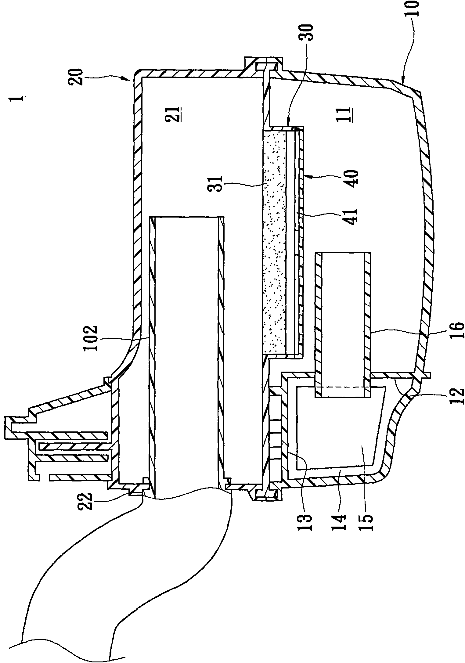 Air filter for automatic two-wheel vehicle
