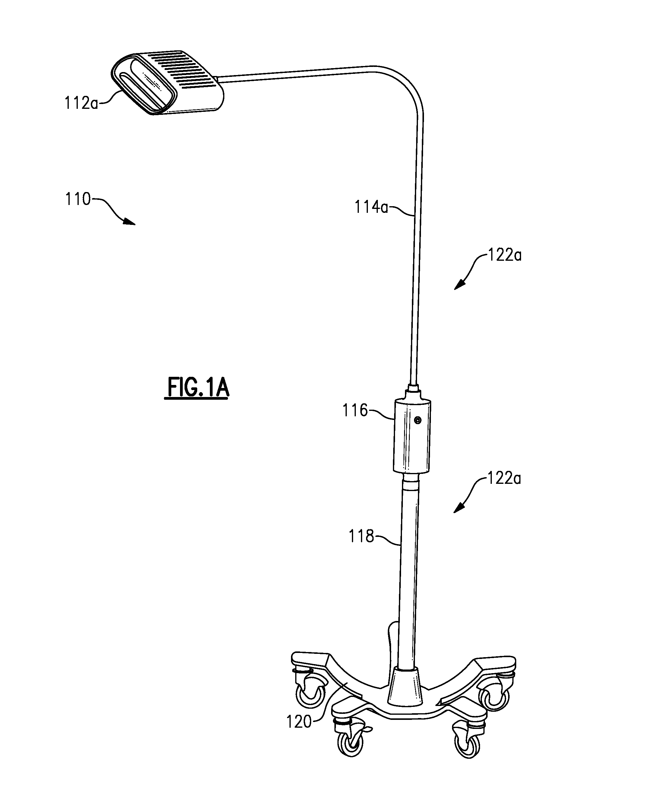 Examination light apparatus with touch-less control
