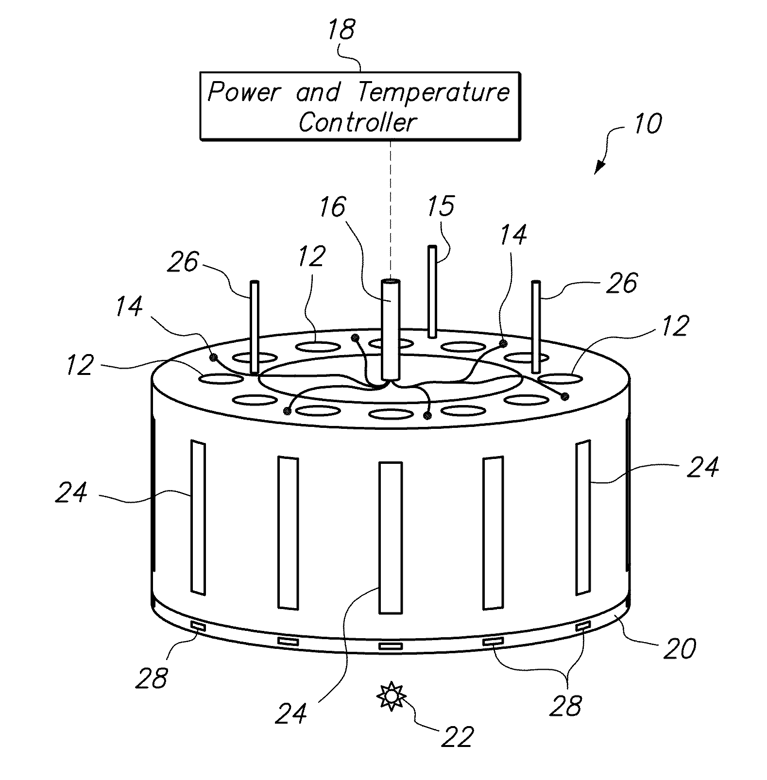 Thermal phase separation simulator