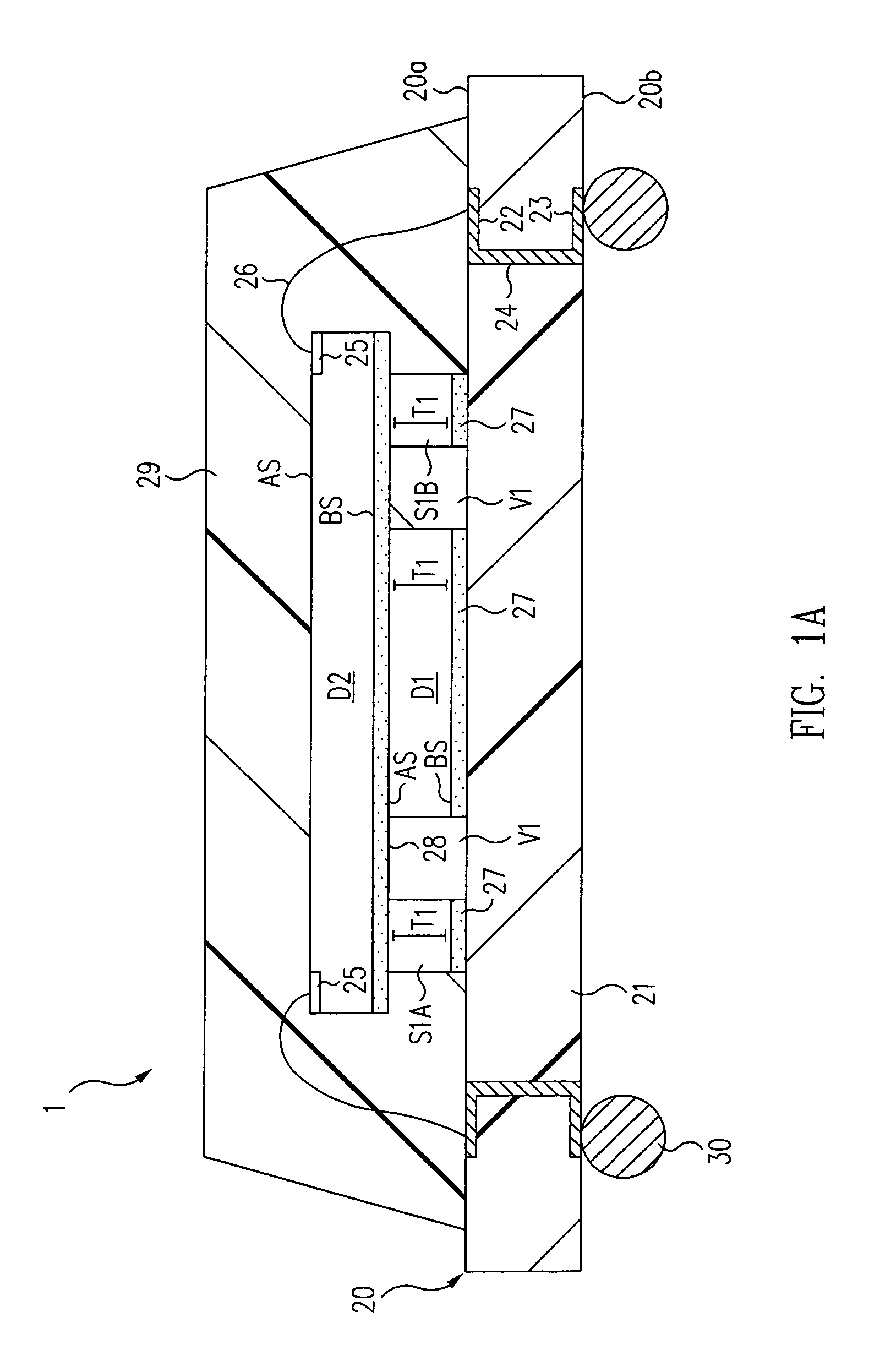 Stacked semiconductor die assembly having at least one support
