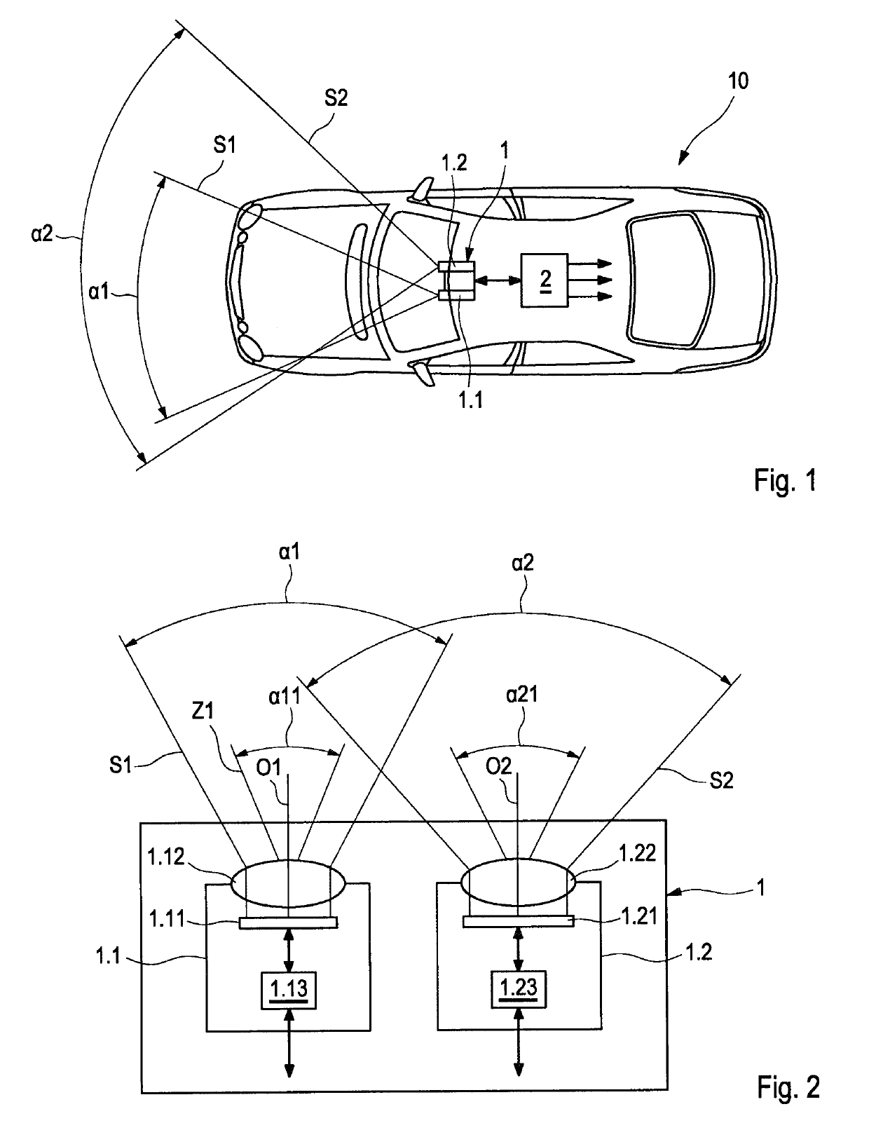 Stereo camera for vehicles