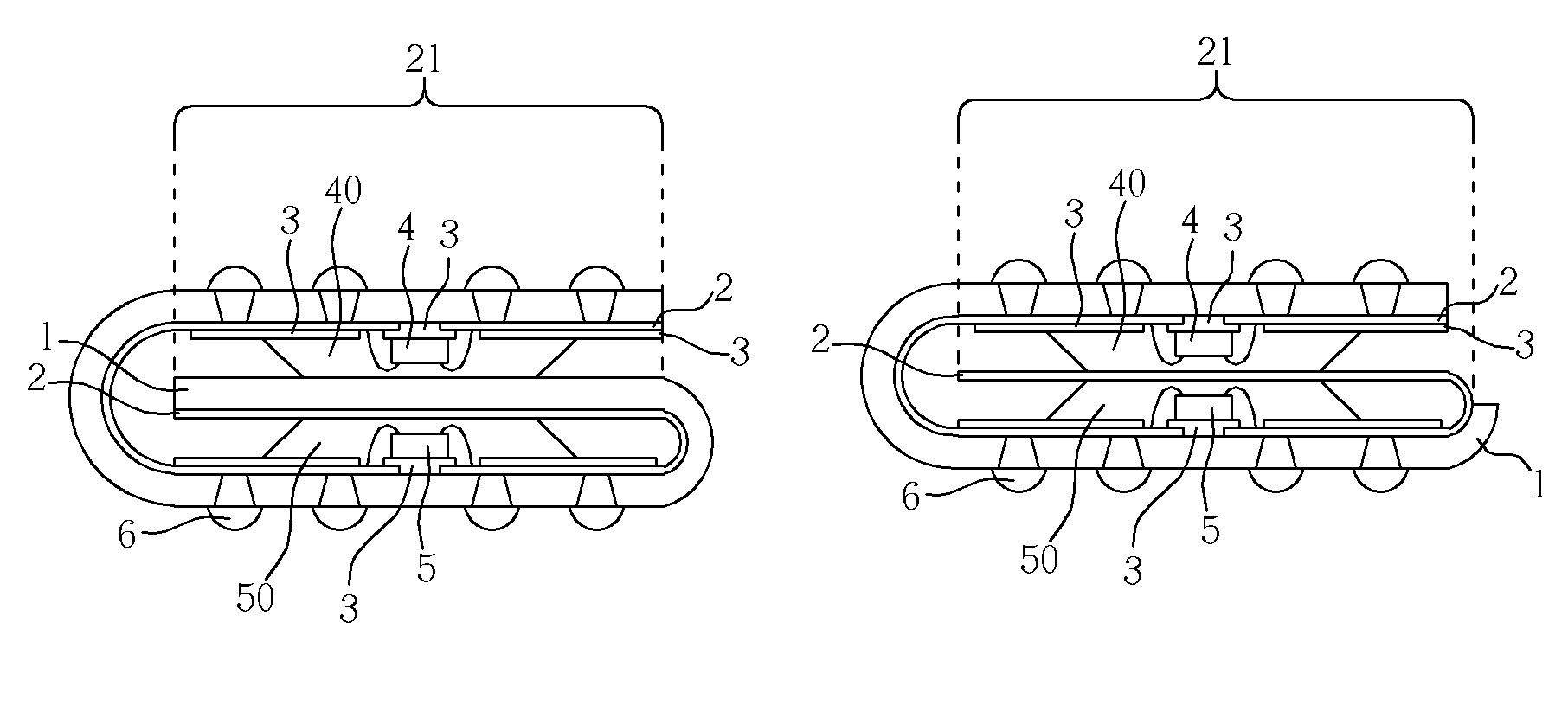 Packaging method of a plurality of chips stacked on each other and package structure thereof
