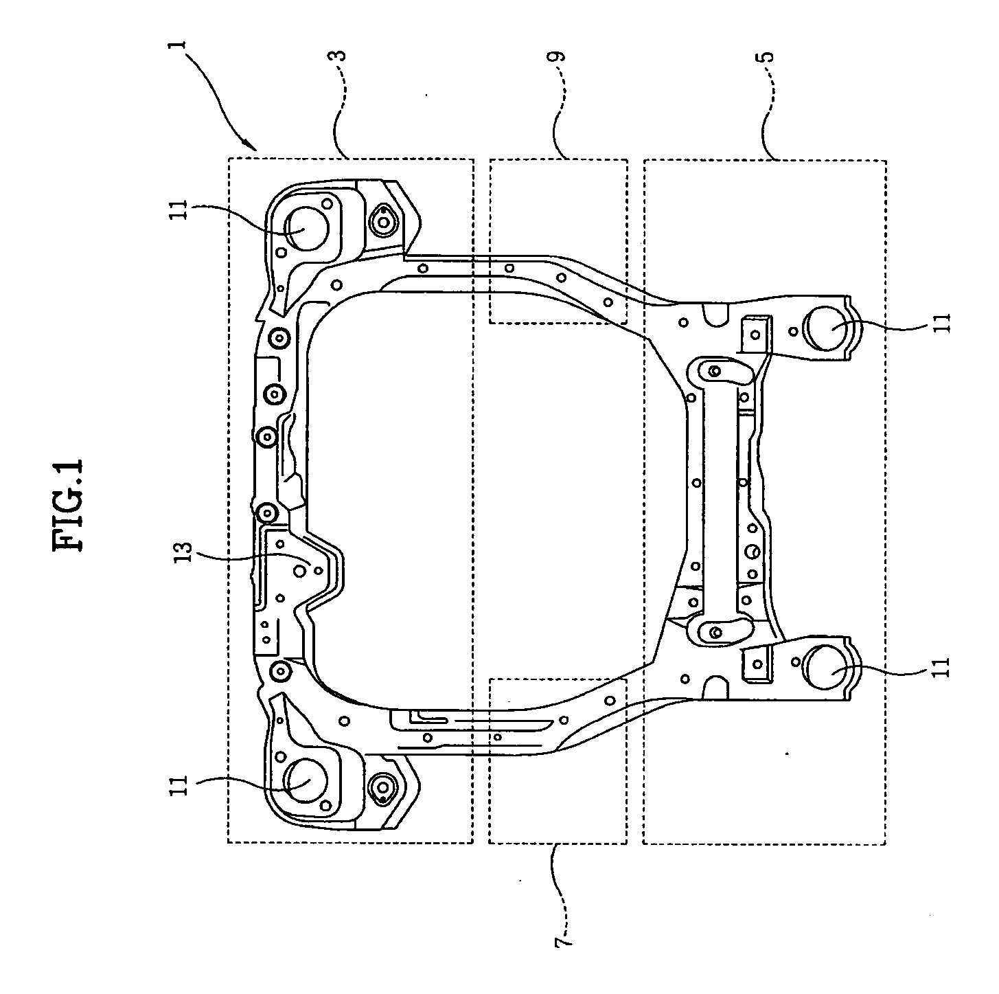 Method of manufacturing subframe for vehicles