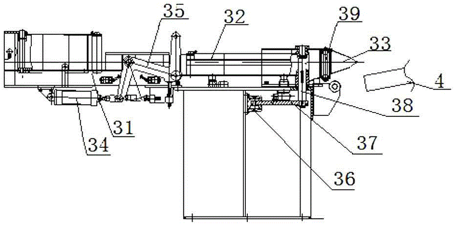 Double-disc loop-forming rod closing machine on aluminum rod continuous casting and rolling production line and method of using the rod closing machine