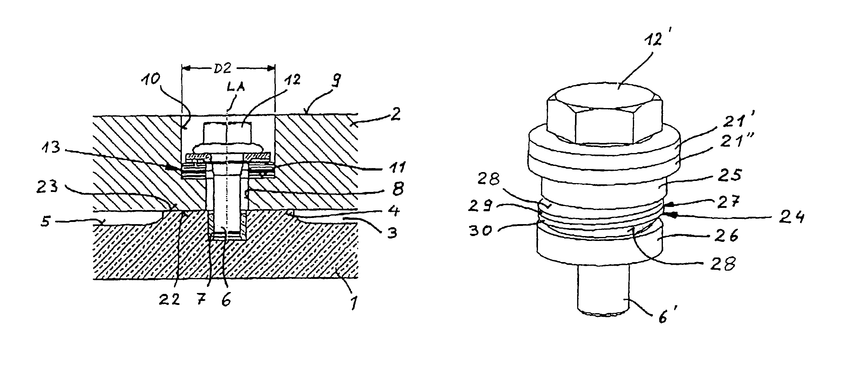 Liquid-cooled mold for the continuous casting of metals