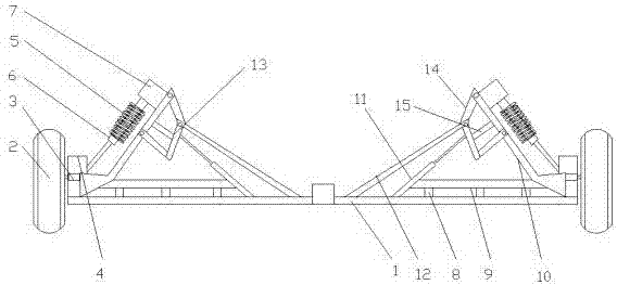 High-safety stable type automobile axle