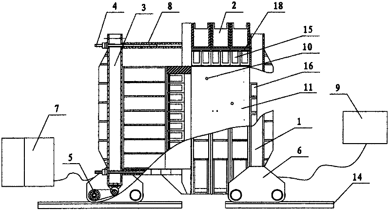 Three-dimensional model testing system of deep mine construction engineering