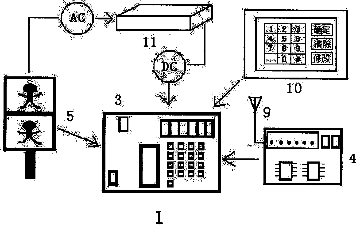 System for assisting blind crossing traffice cross based on monolithic processor