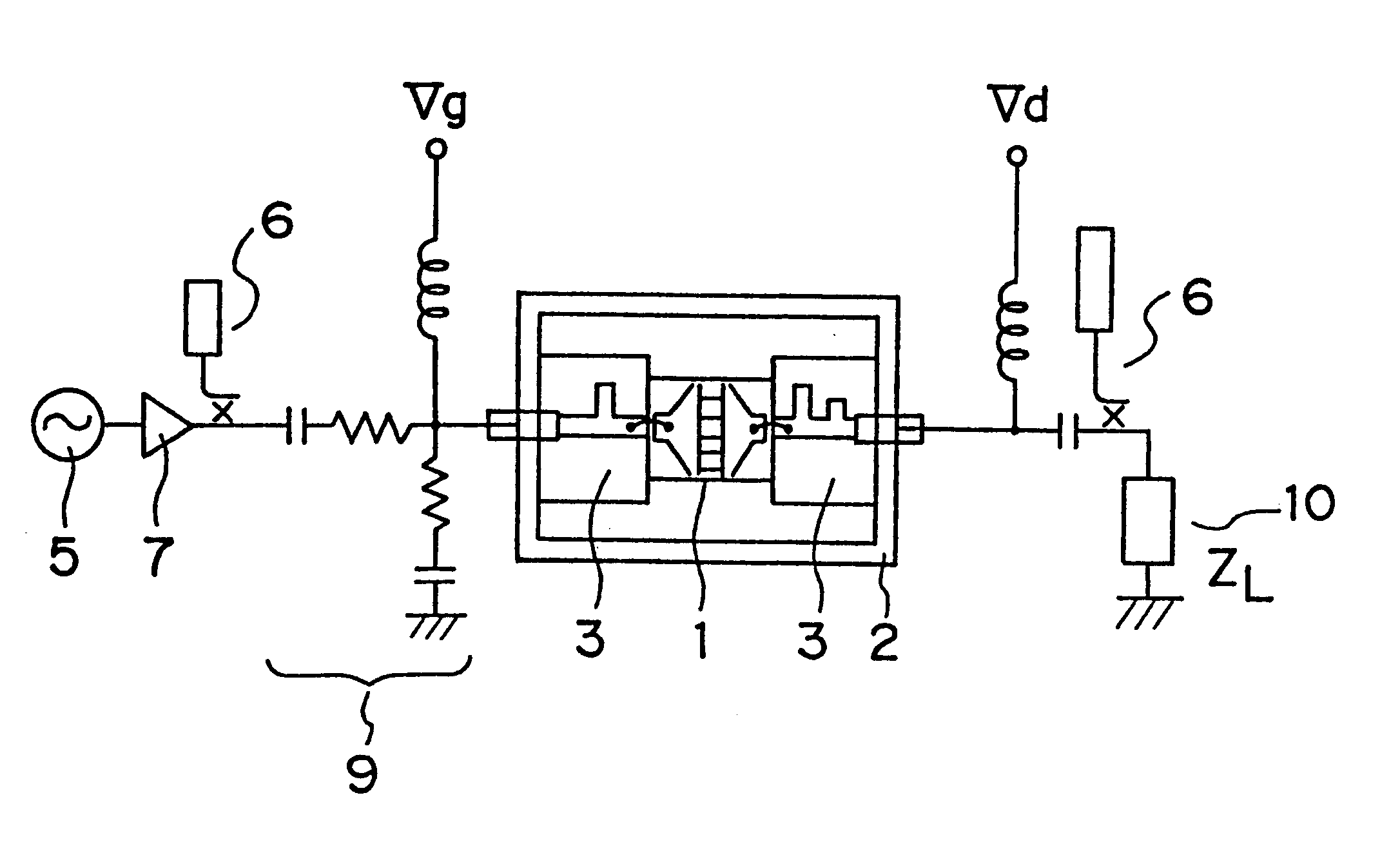 Microwave transistor subjected to burn-in testing