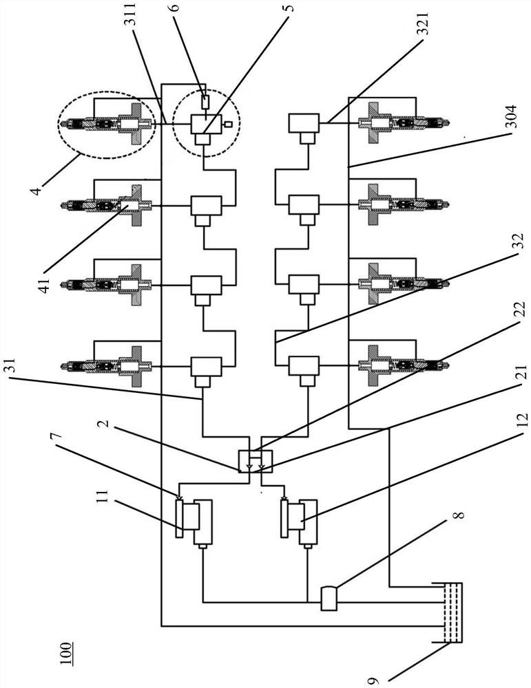 Common rail system and pressure limiting valve