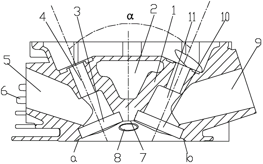 Cylinder head of small general gasoline engine and its gasoline engine