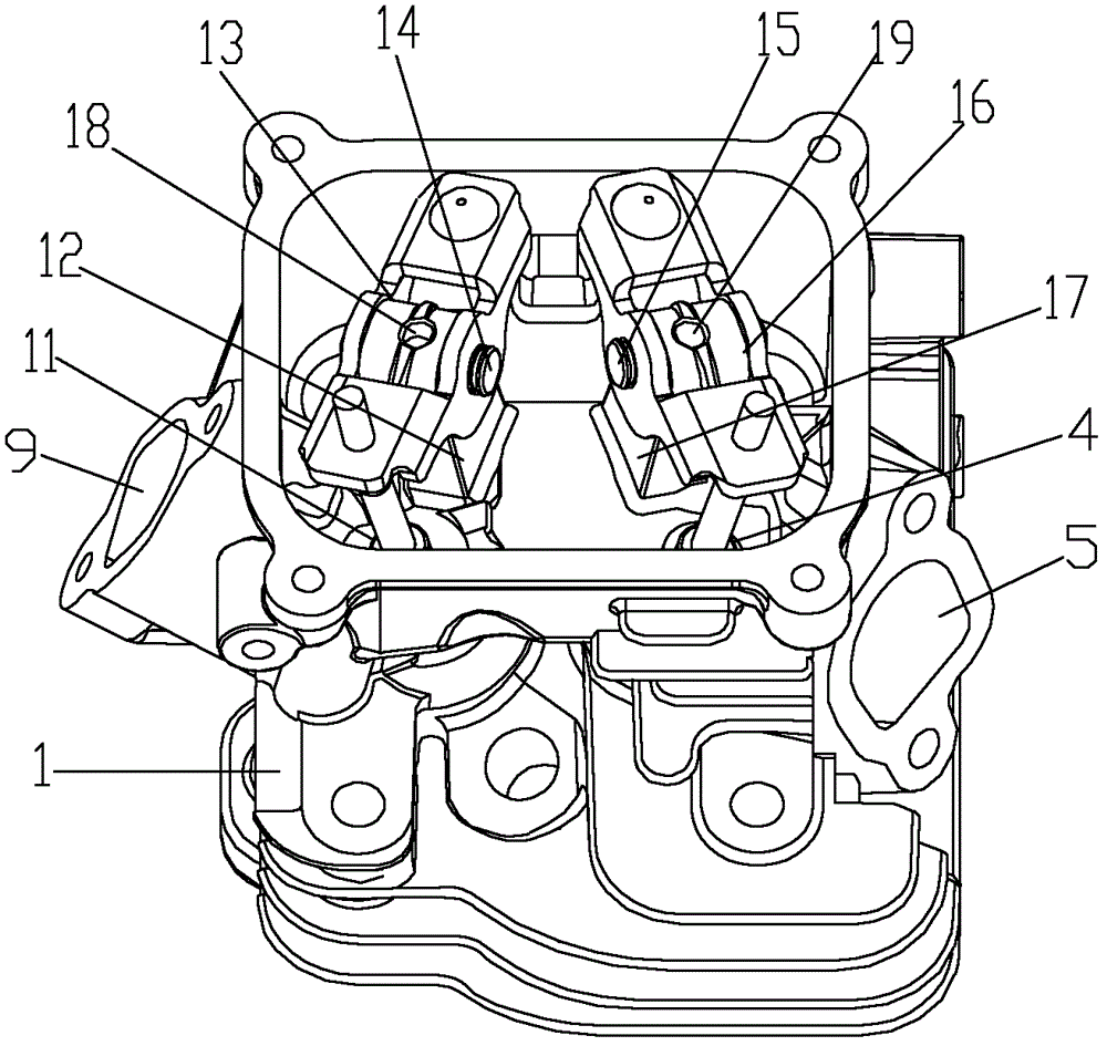 Cylinder head of small general gasoline engine and its gasoline engine