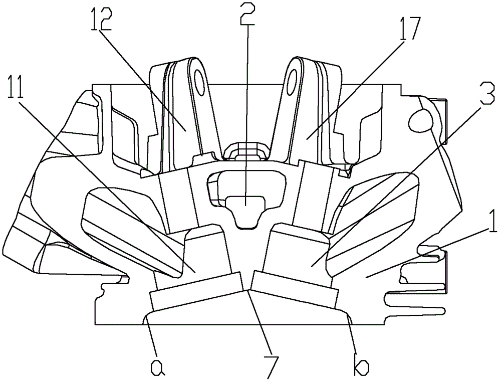 Cylinder head of small general gasoline engine and its gasoline engine