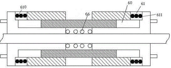 Row seat structure capable of realizing smooth operation