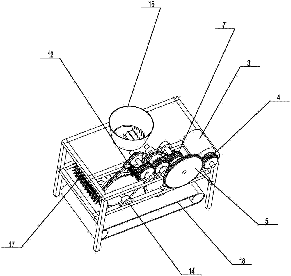 Device for punching melons and fruits