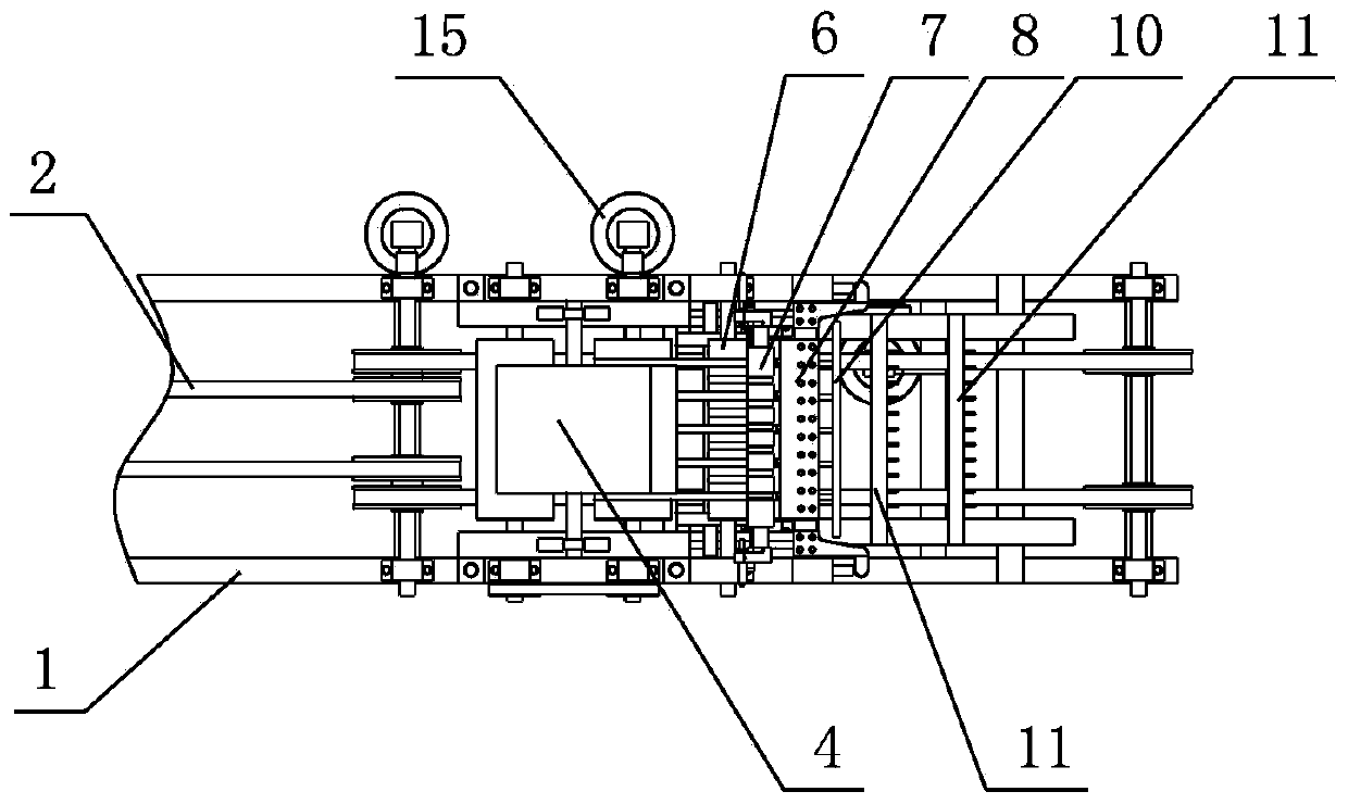 Ceramic tile paper covering machine and paper feeding device