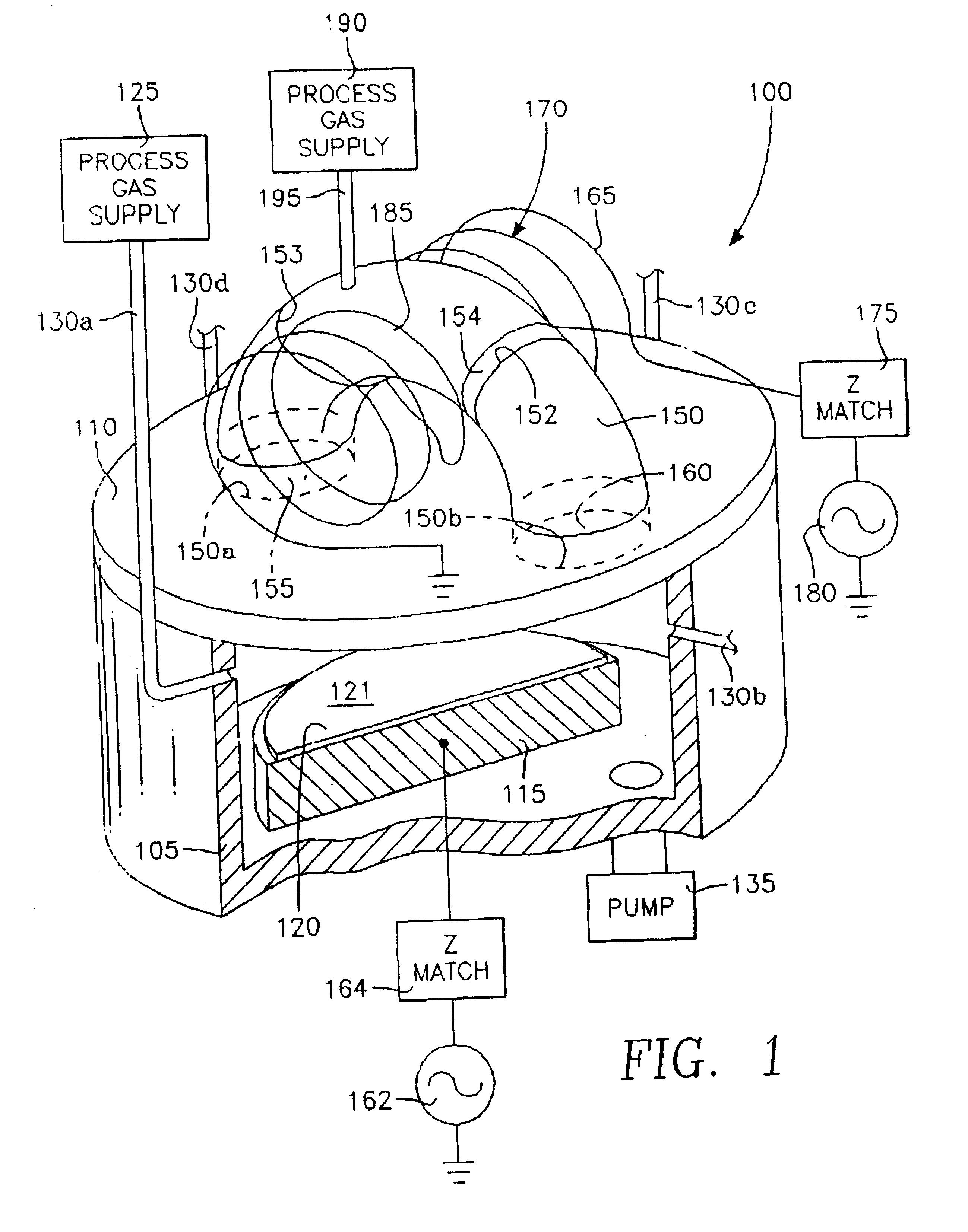 Method of processing a workpiece using an externally excited torroidal plasma source