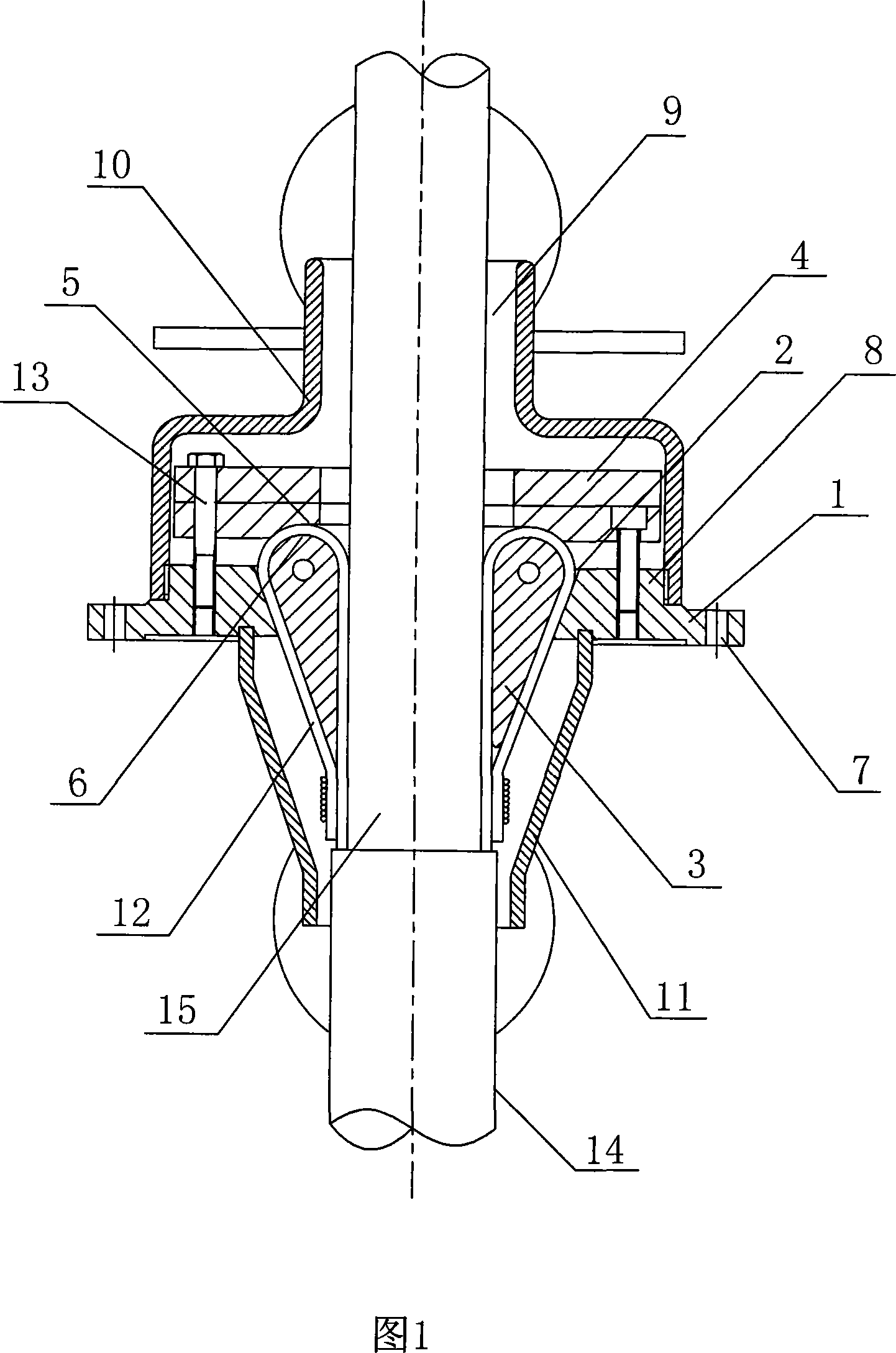 Sea cable anchoring device