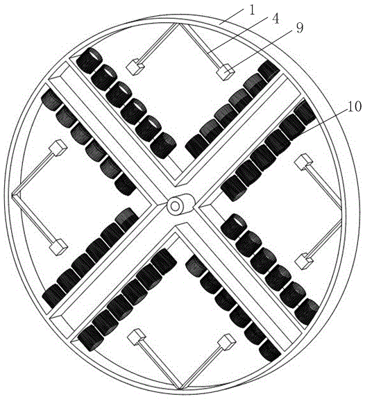 Crank and connecting rod type electromagnetic piezoelectric composite energy collecting device