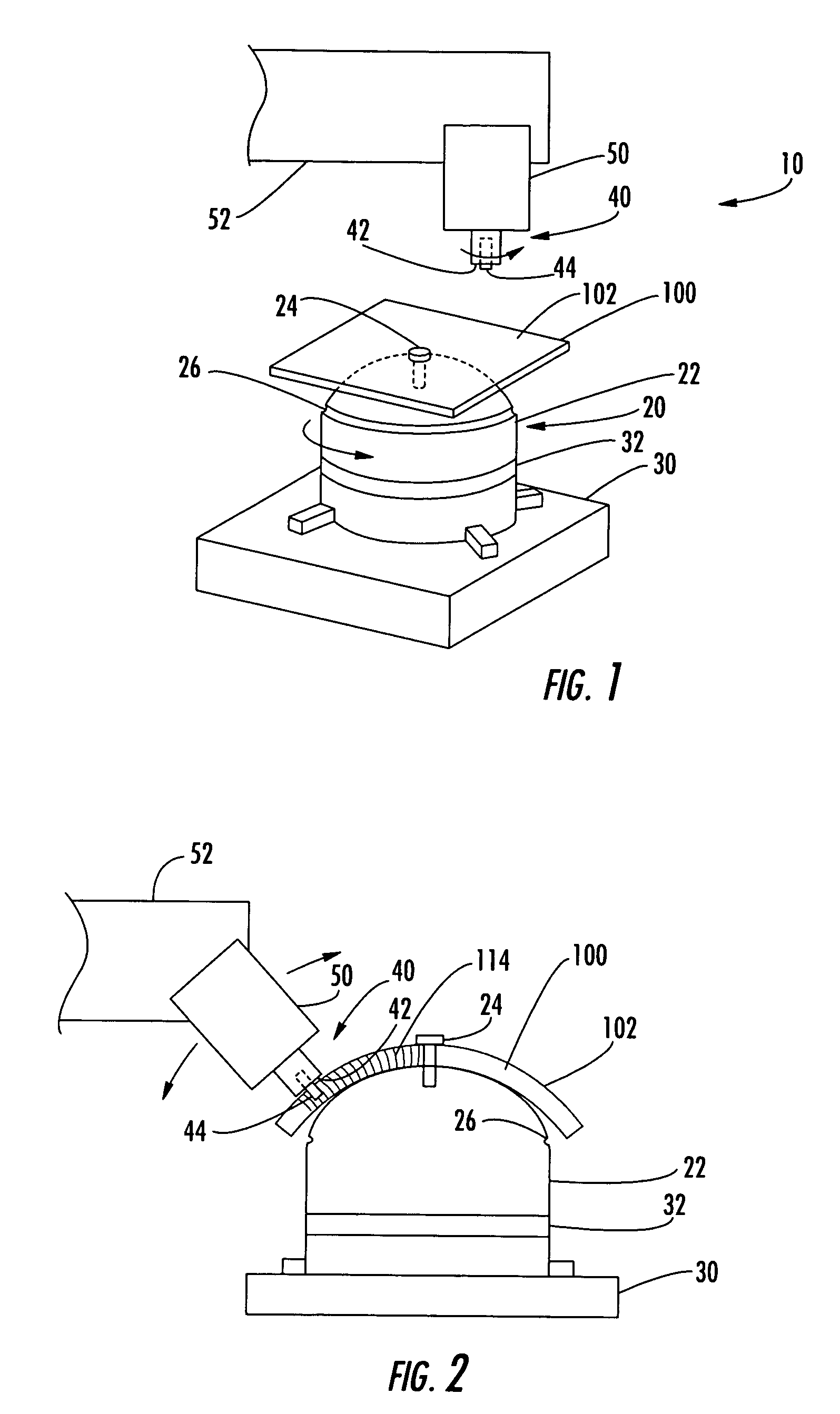 Stir forming apparatus and method