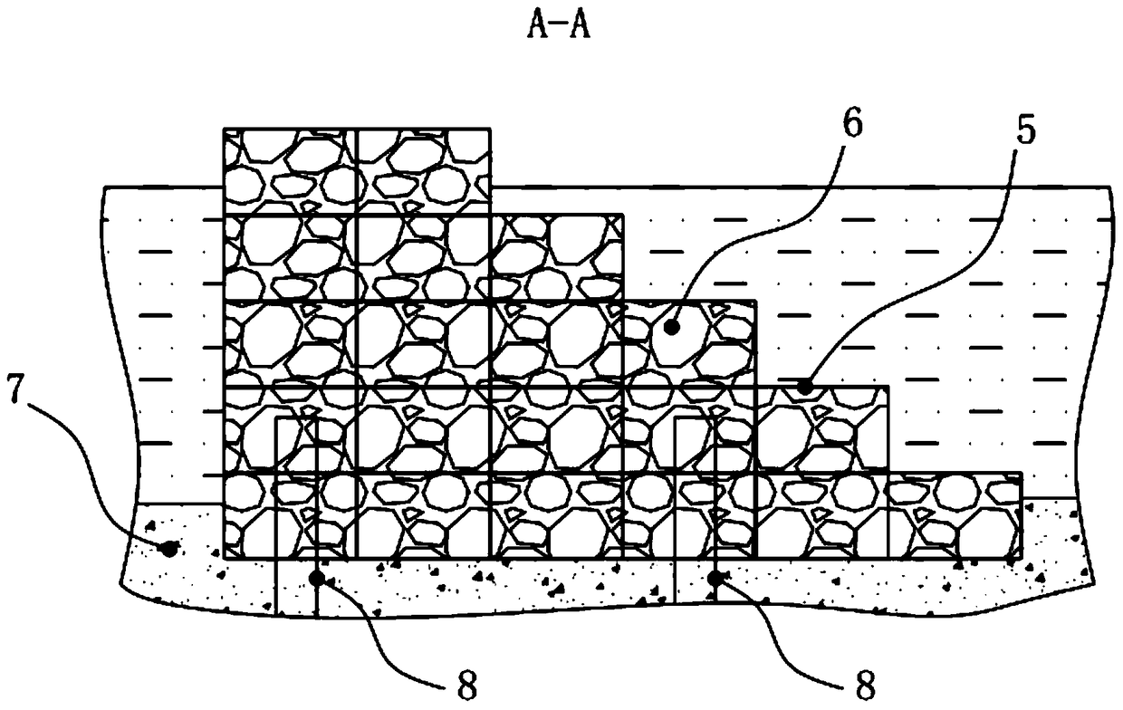 Barrier combination structure and method for ditch water treatment and debris flow protection