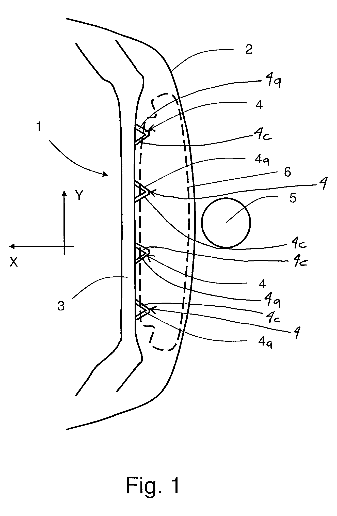 Pedestrian safety structure for a motor vehicle body
