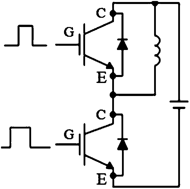 IGBT short-circuit overcurrent detecting circuit
