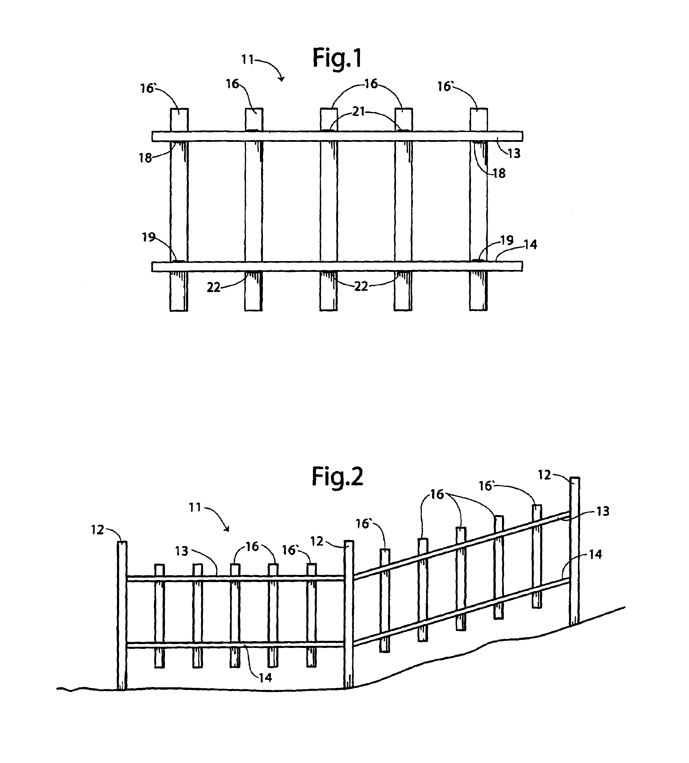 Fence and method of producing such