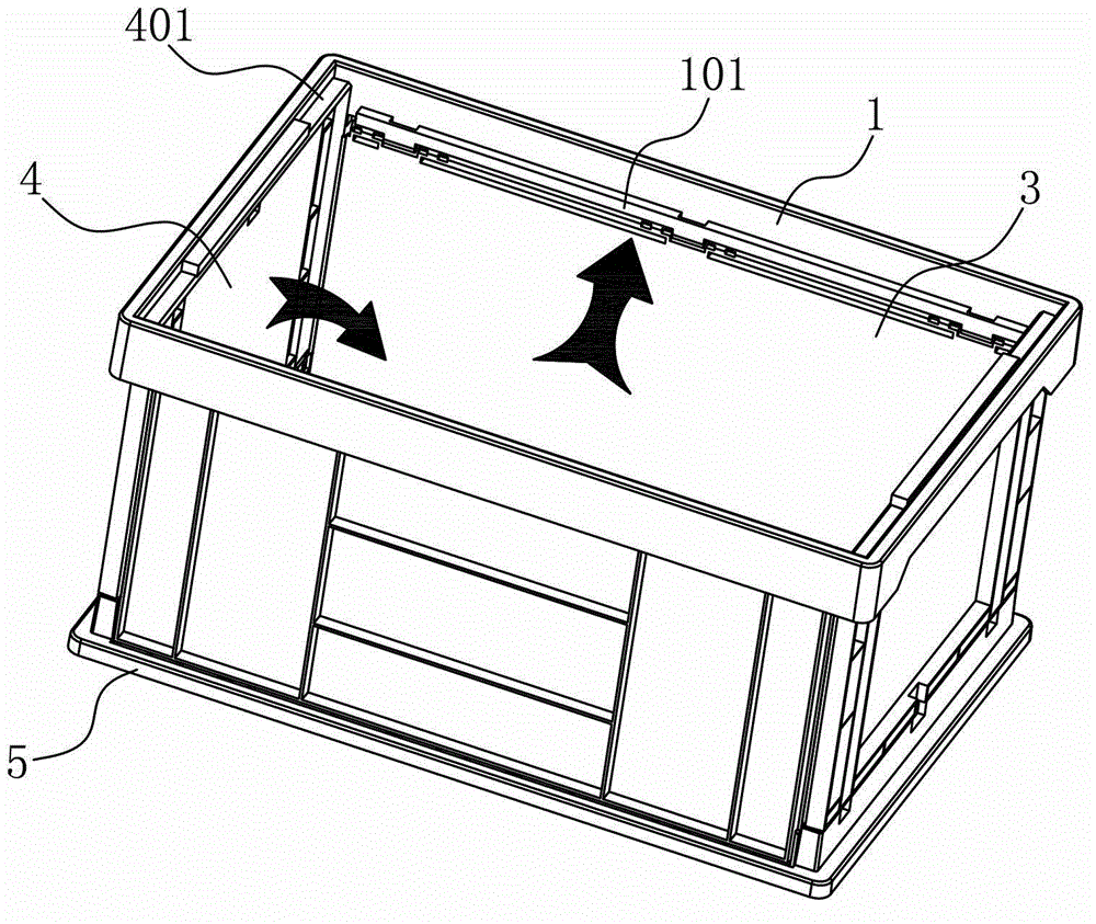 Container and folding using method thereof