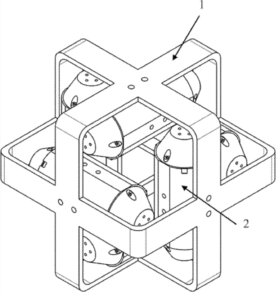 Six-degree-of-freedom active and passive dynamic vibration-absorbing device