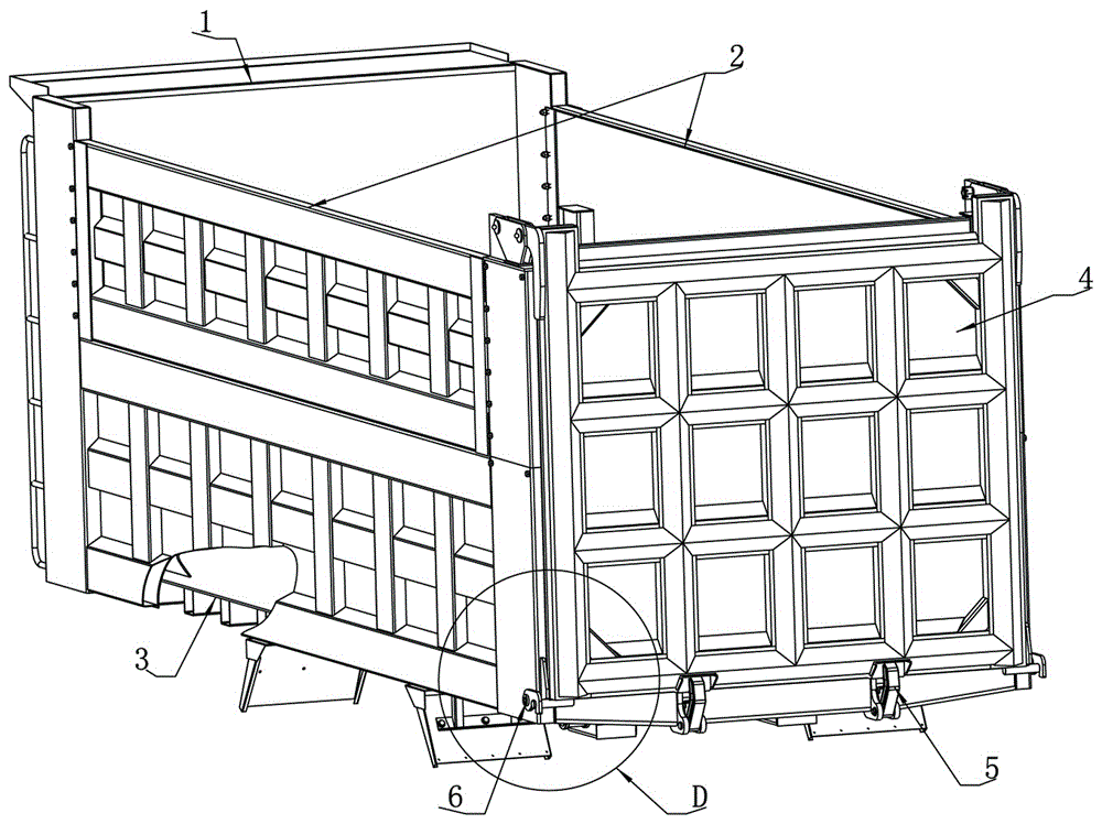 Anti-hit and anti-deformation tail plate of cargo compartment of dump truck and dump truck provided with tail plate