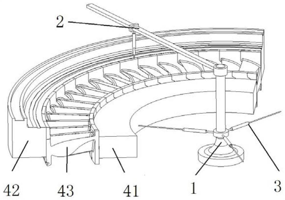 Lineation positioning device and lineation method for throat width detection