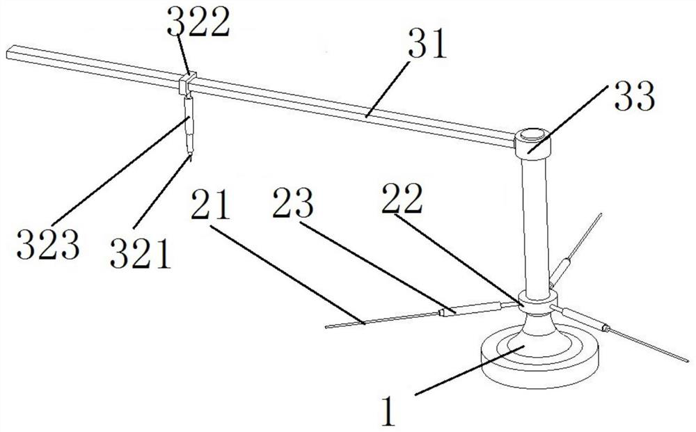 Lineation positioning device and lineation method for throat width detection