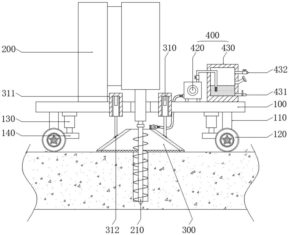 Observation hole drilling device for water pumping test