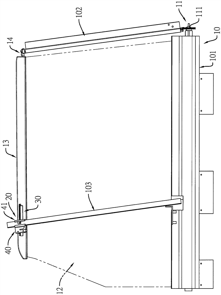 Auxiliary guide structure of side window roller shutter device