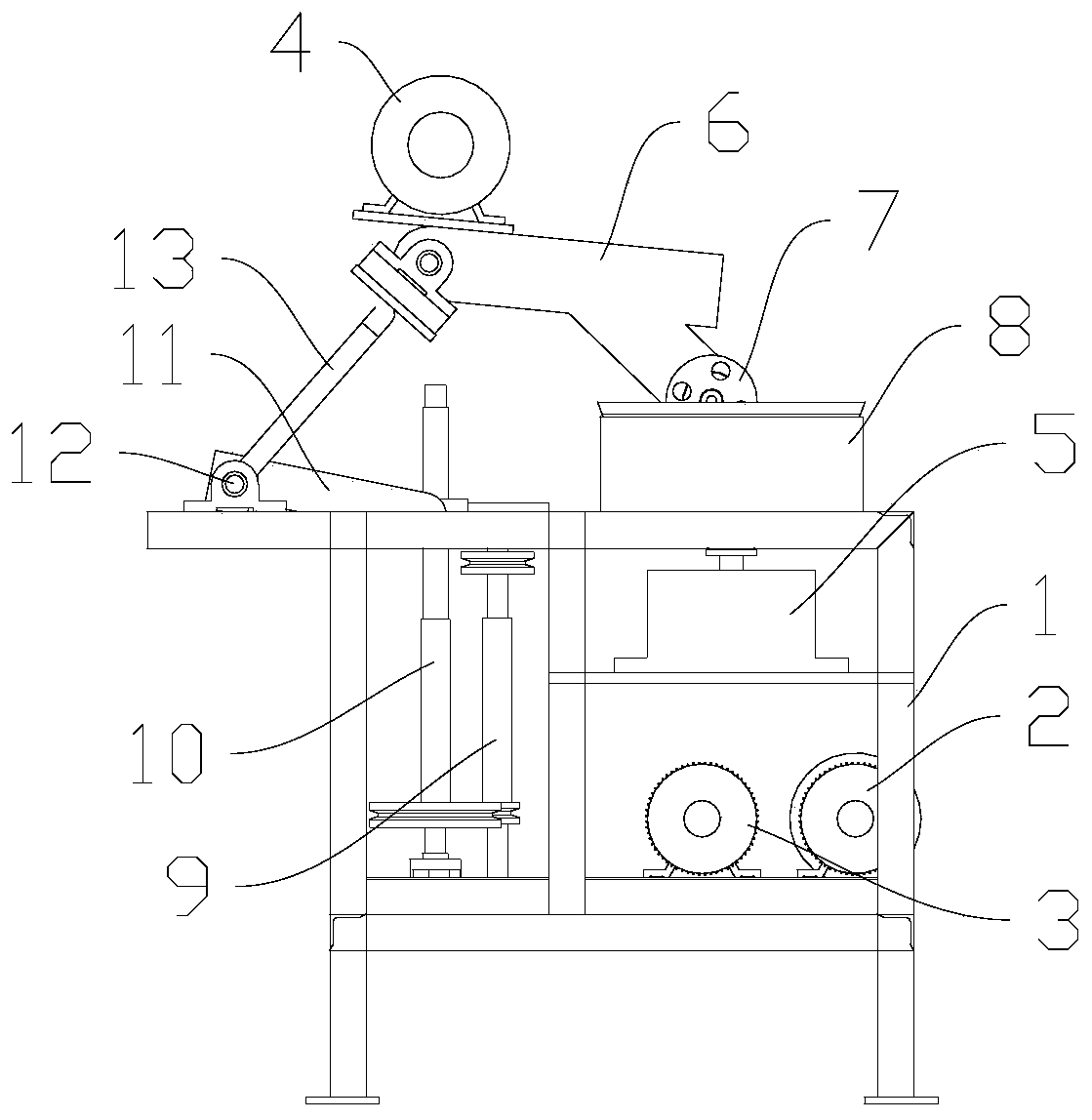 Polishing machine for polishing pot body