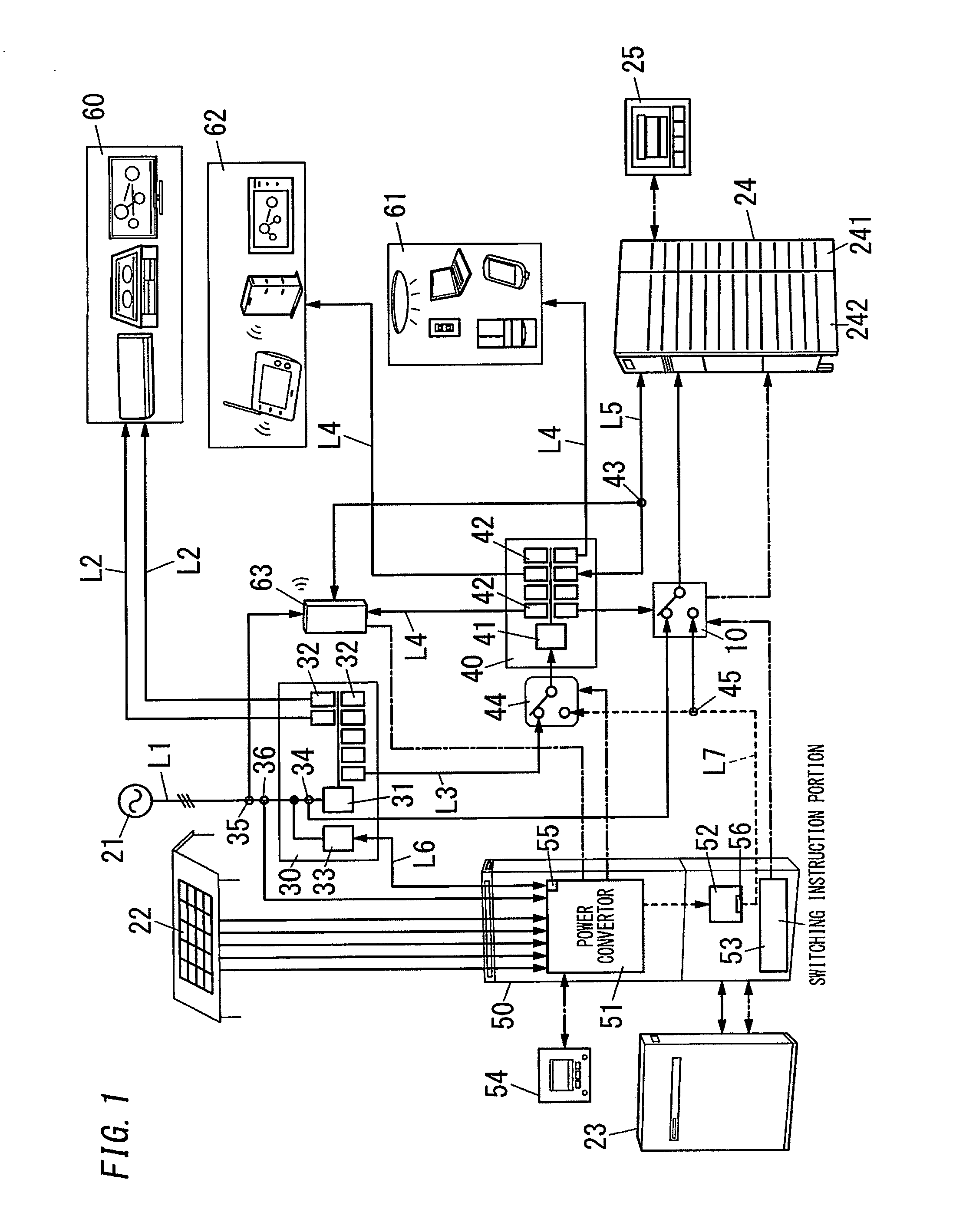 Power supply system, power conversion apparatus, and measurement point switching apparatus