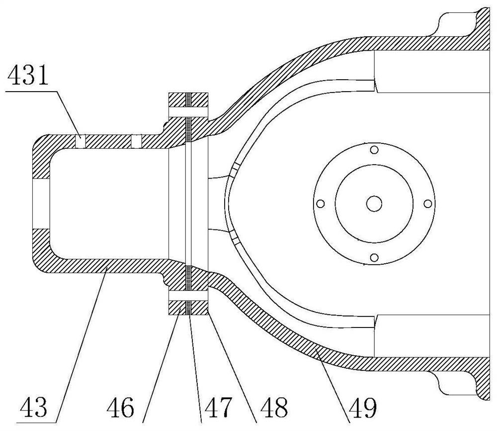 Heat flow characteristic testing device and method for bearing for drive axle