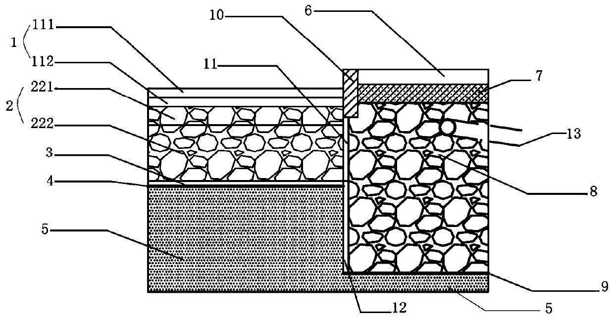 A permeable pavement based on the concept of sponge city