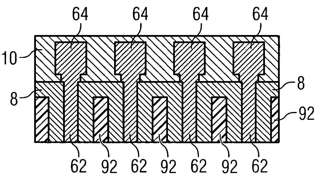 Method for producing a structure on the surface of a substrate