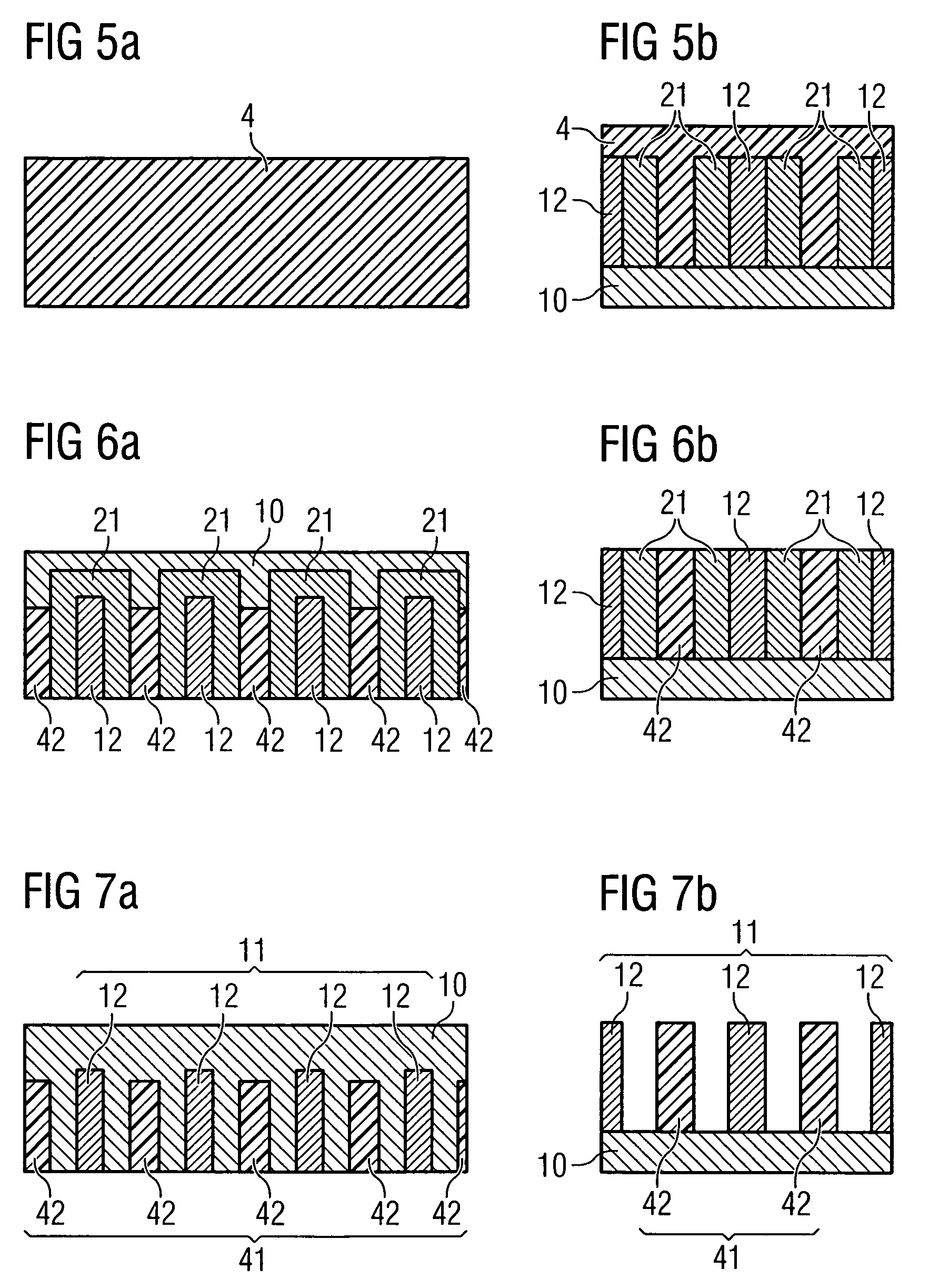 Method for producing a structure on the surface of a substrate
