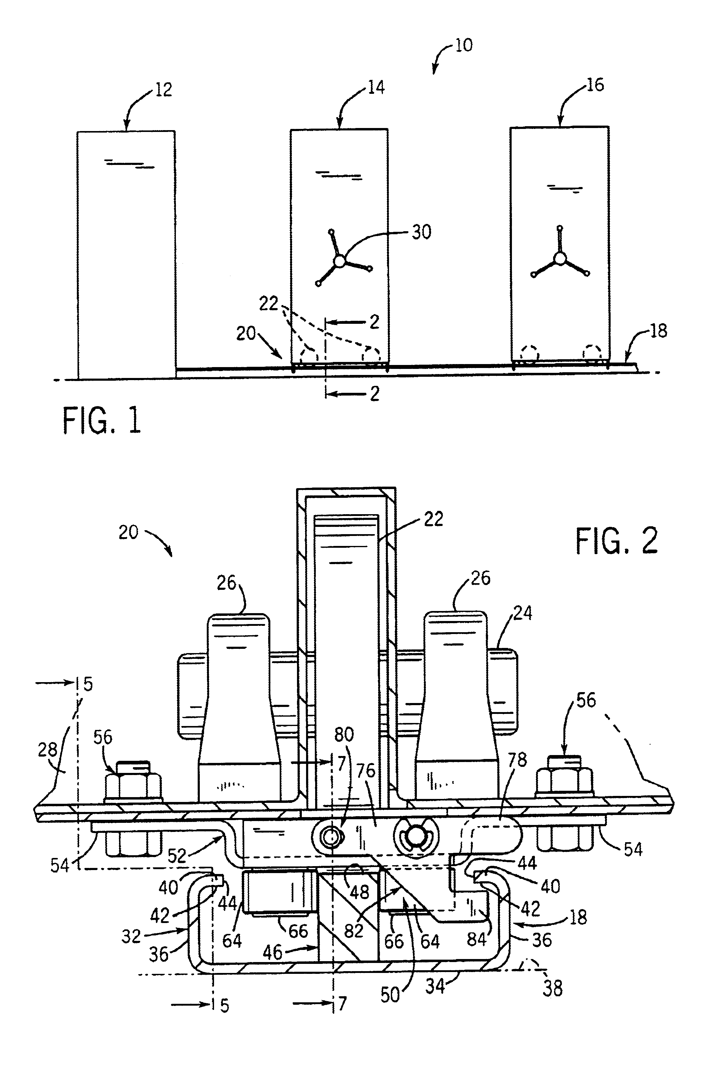 Anti-tip arrangement for a mobile storage system