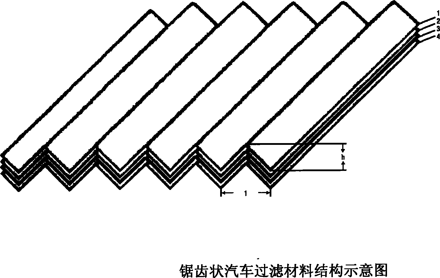 Automotive air conditioning filtering material and preparation method thereof