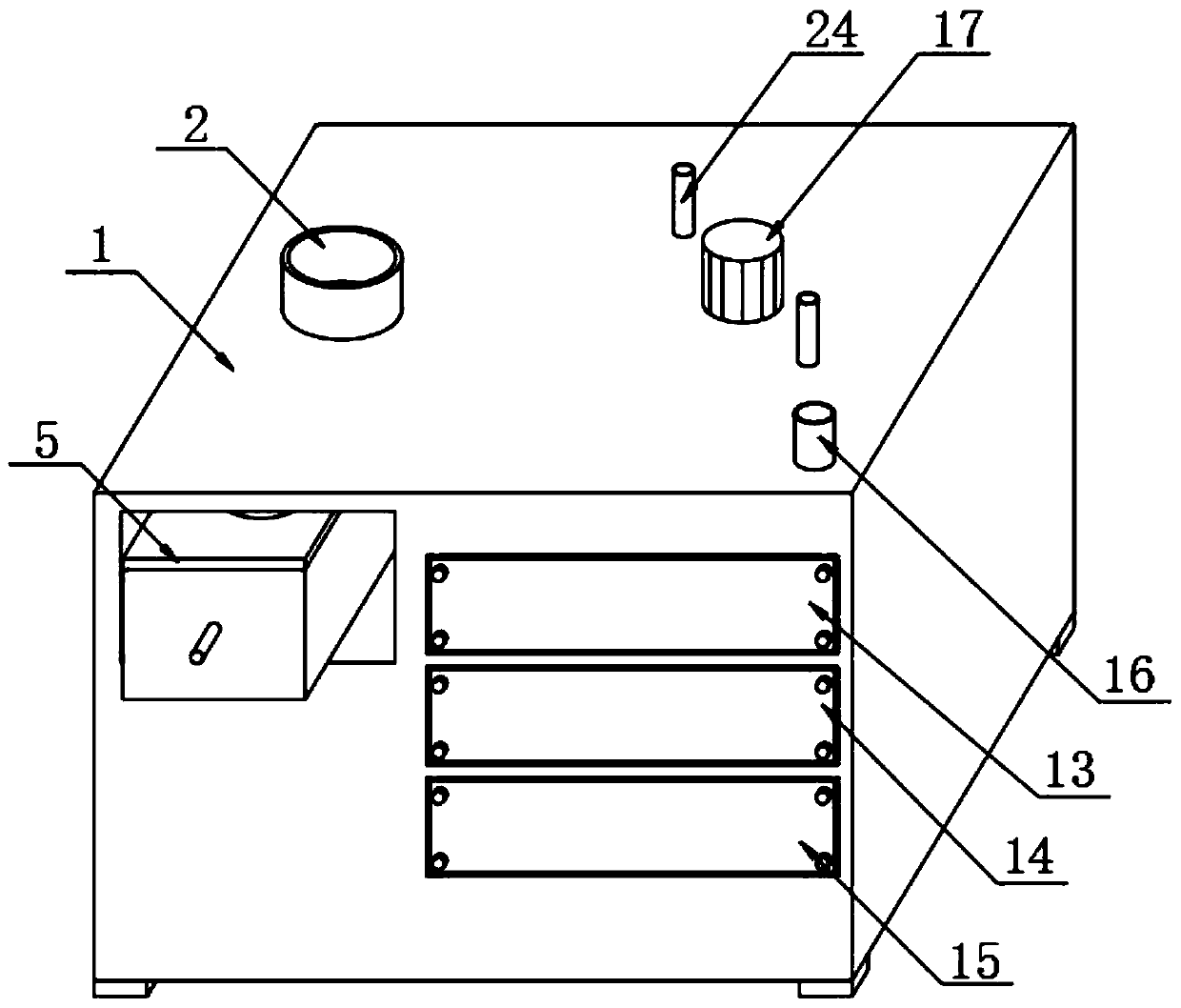 Tail gas treatment equipment for machining