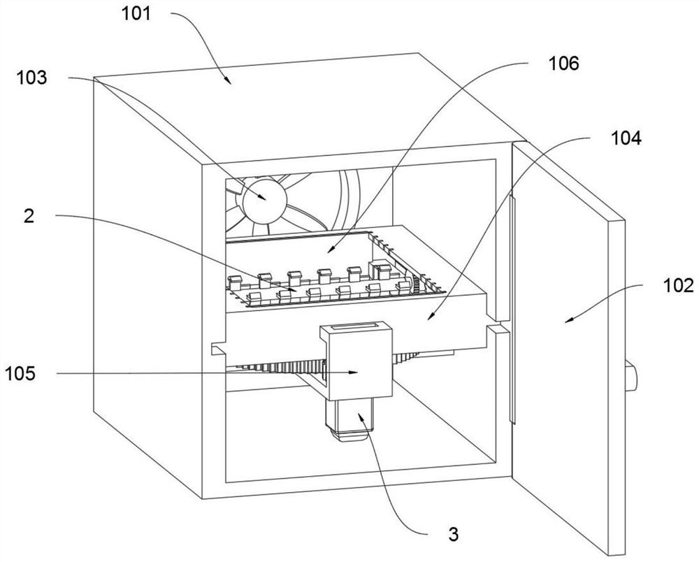 Blowing-type drying machine based on chemical fertilizer production