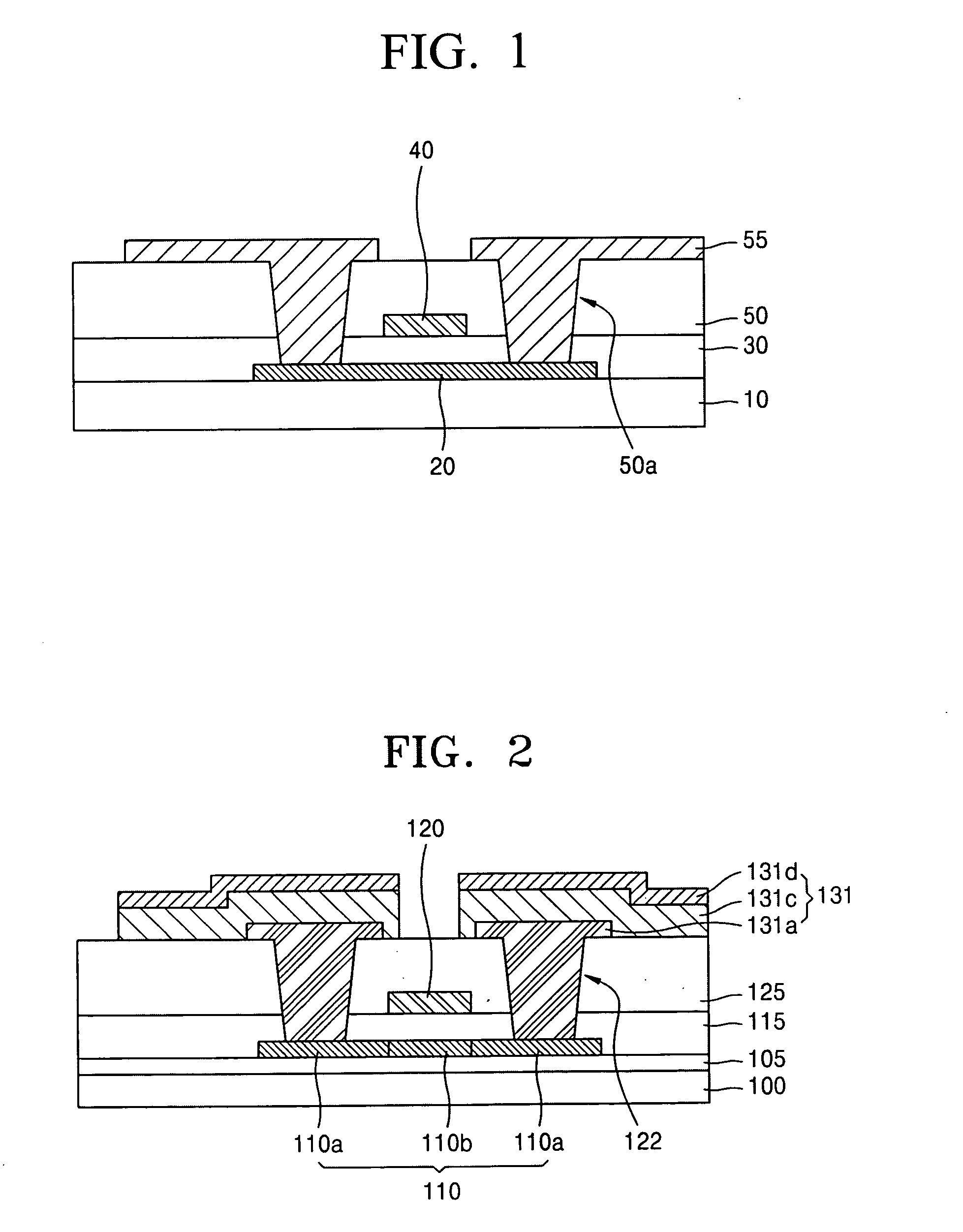 Thin film transistor (TFT) and flat panel display including the TFT and their methods of manufacture