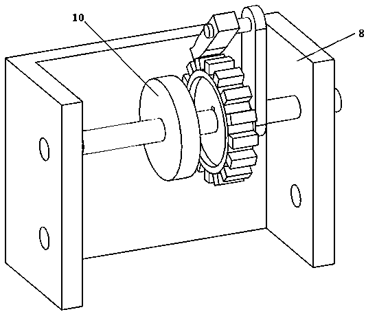 An auxiliary installation device for an automobile wheel speed sensor