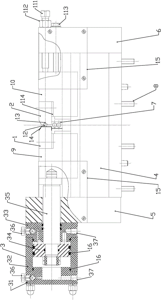 Clamping device of friction welding machine