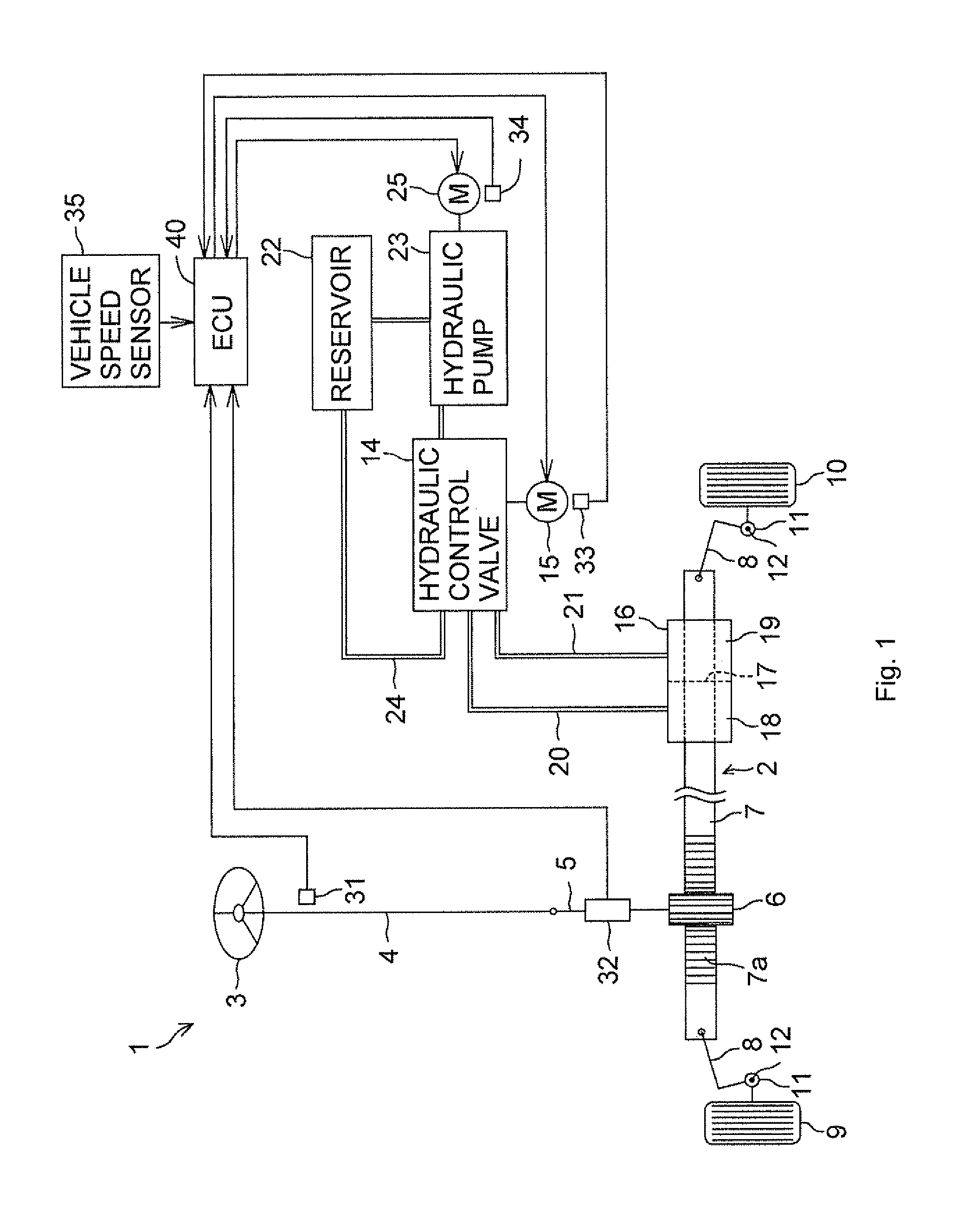 Hydraulic power steering system