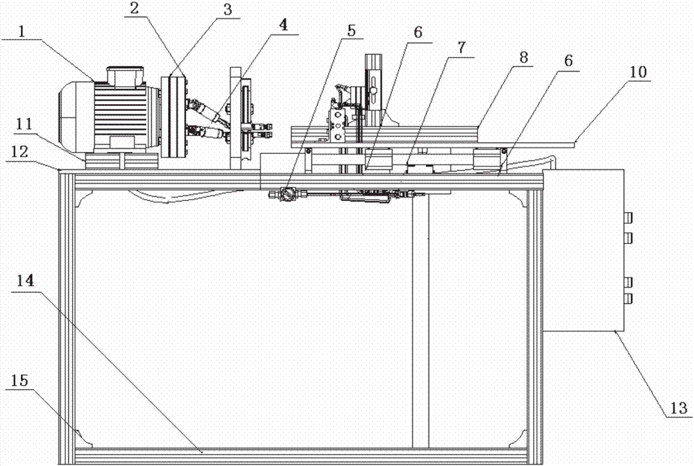 Aluminum profile tapping machine